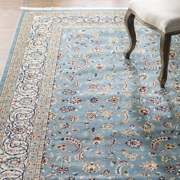 Astoria Grand Jackson Oriental Blue Area Rug & Reviews Wayfair